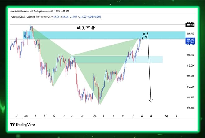 AUDJPY IS APPROACHING A DECISIVE INVERSION ZONE... IS THE BEARING WAVE STARTING